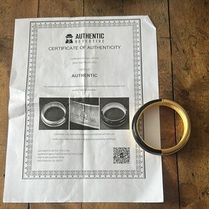 Givenchy Gold and Black Bracelet